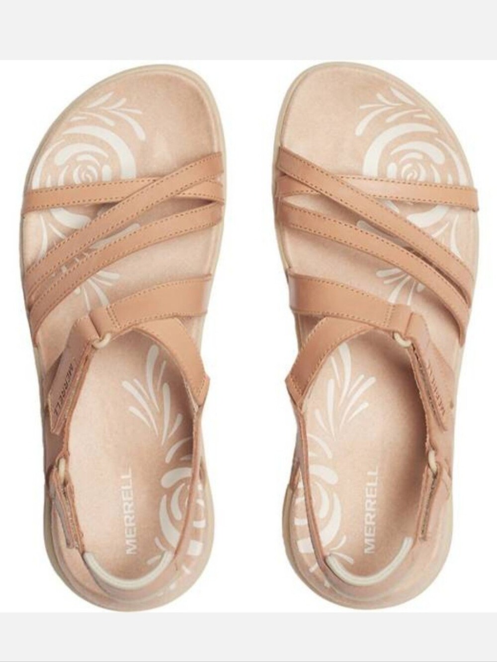 NEW Merrell Women's Harbor Backstrap sandals Tan Rose 9
